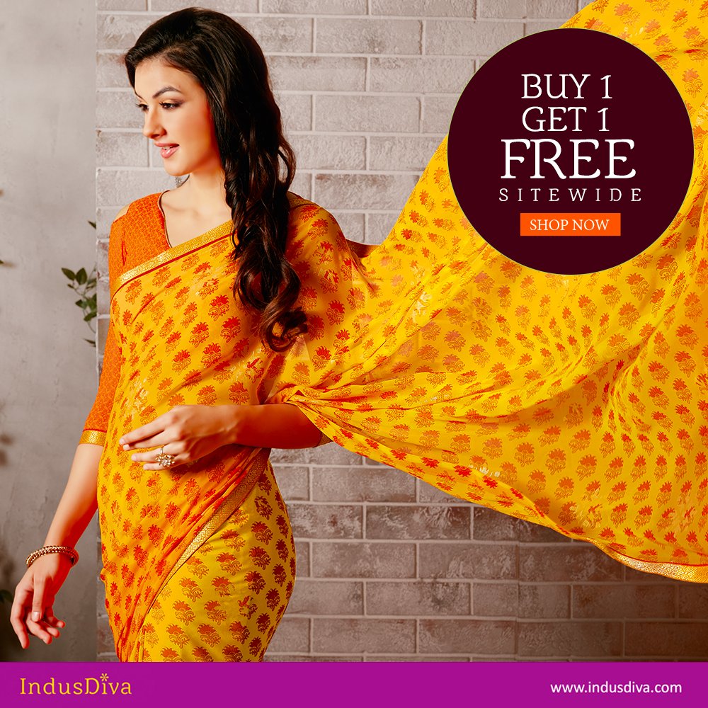 IndusDiva's tweet photo. Enjoy Mid-Week Shopping with Buy 1 Get 1 Free!
Shop Now @ https://t.co/qokKoesZW0
#indusdiva #sarees #buy1get1 #salwarkameez #indianfashion https://t.co/UmM5yC3Dav