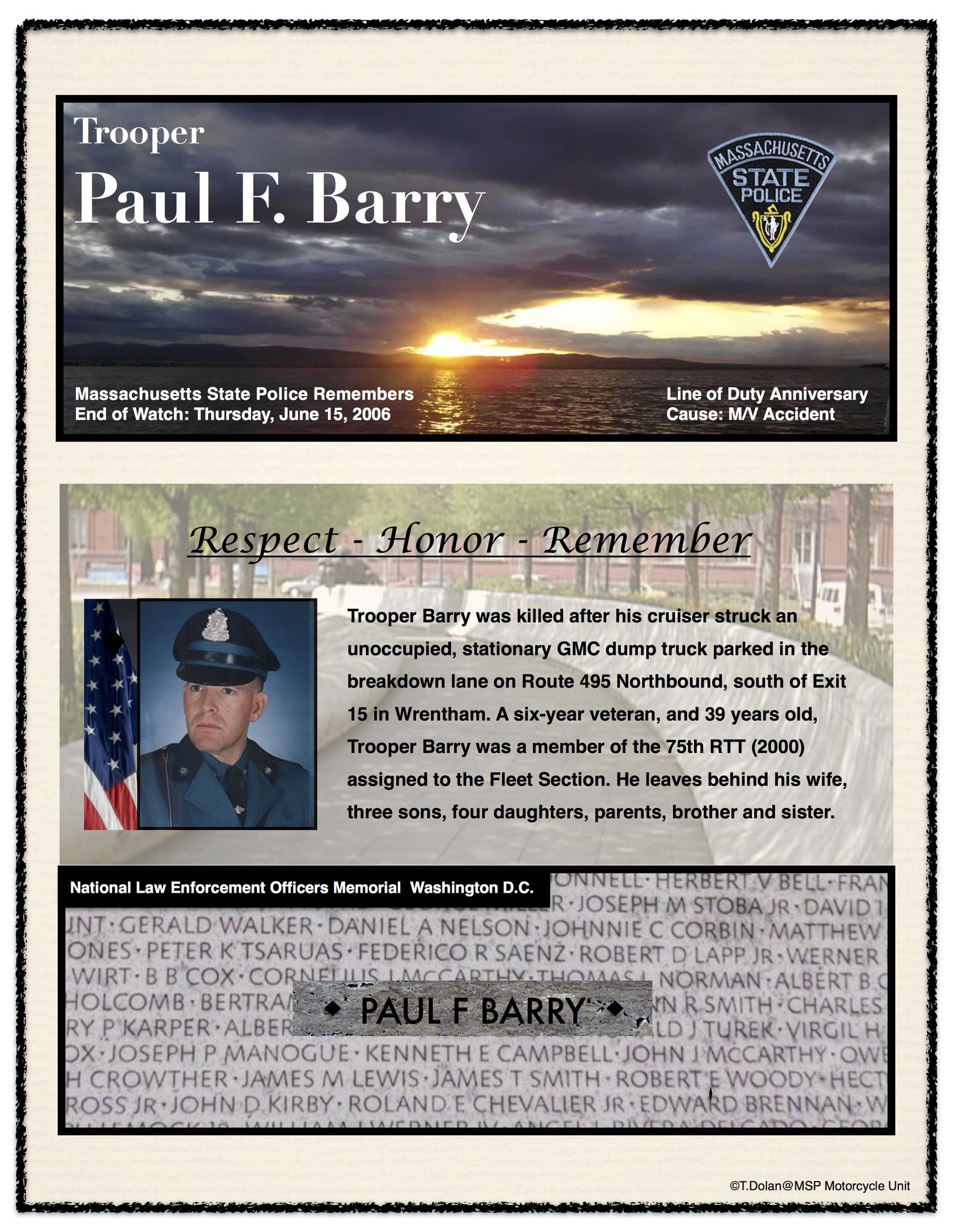 Mass State Police on Twitter "Please take a moment today to honor