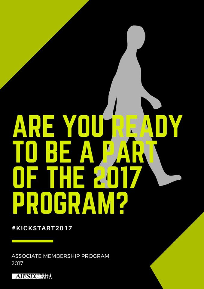 AIESECLahore's tweet photo. Are you?
Apply now! https://t.co/90F6fyITIP
#associateprogram #flashback2016 #applynow #kickstart2017 #applybeforeitstoolate https://t.co/pApFGS3eTK