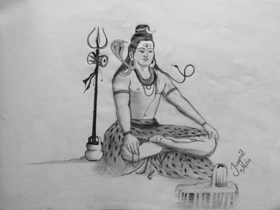 Hand drawn illustration of lord shiva in hindu mythology. Sketch of Lord  shiva in Natraj dance for shivratri or mahashivratri with message hara hara  mahadev meaning everyone is lord shiva Stock Vector |