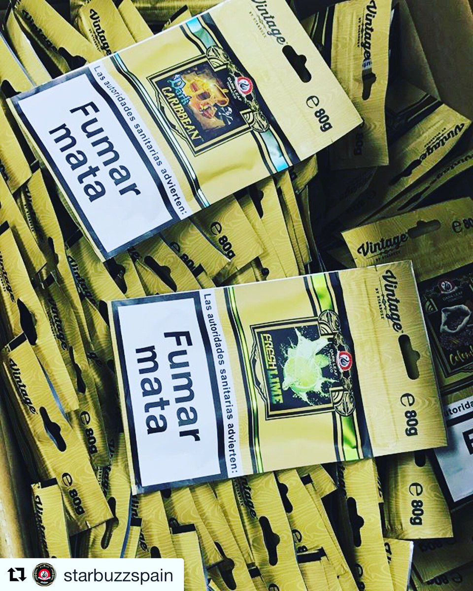 lashishadepisa's tweet photo. Ya está aquí la gama vintage de @Starbuzz_spain que pronto podréis comprar en los mejores estancos (80g➡️8'95€).💣🔝💨💨
#shisha #hookah #new https://t.co/i0xaoukgQj