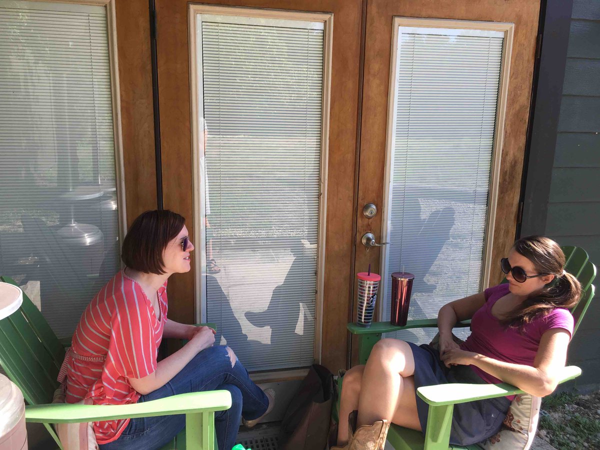 TheWritingBarn's tweet photo. Writing, creating, and chatting with fellow storytellers at a summer #WriteAwayDay! https://t.co/fIdPvSMBir