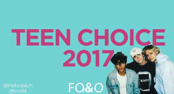 barbamerde2's tweet photo. GO GUYS WE CAN WIN THIS 💪🏼
My #TeenChoice nominee for #ChoiceNextBigThing is @FOandOmusic https://t.co/djVYhAuc5K
