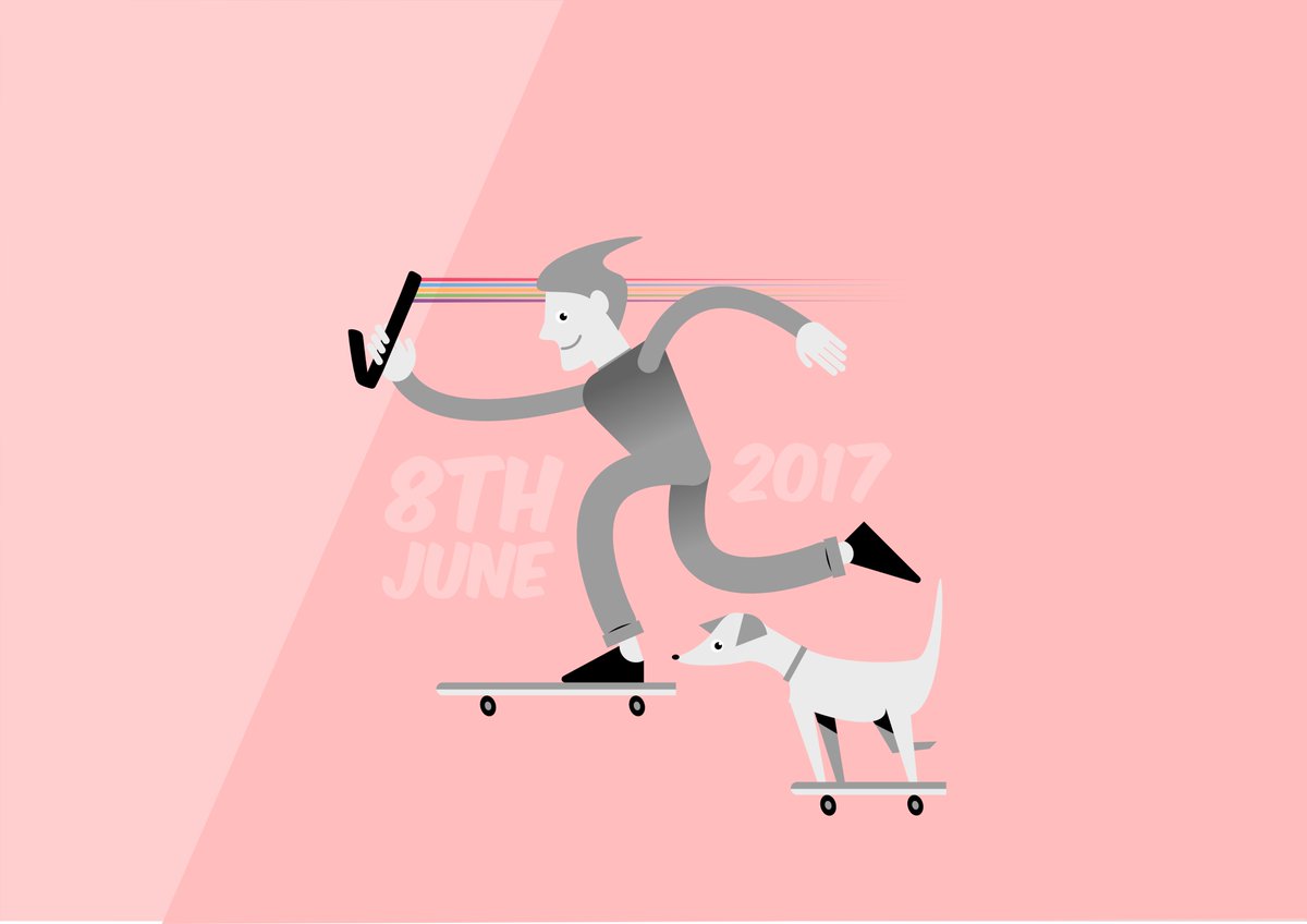 IanUpcott's tweet photo. The 8th June is nearly here. Polls are open from 7AM - 10PM. Don't be late! #GE2017 #TurnUp #Vote #affinitydesigner https://t.co/xN6mbHEdWX