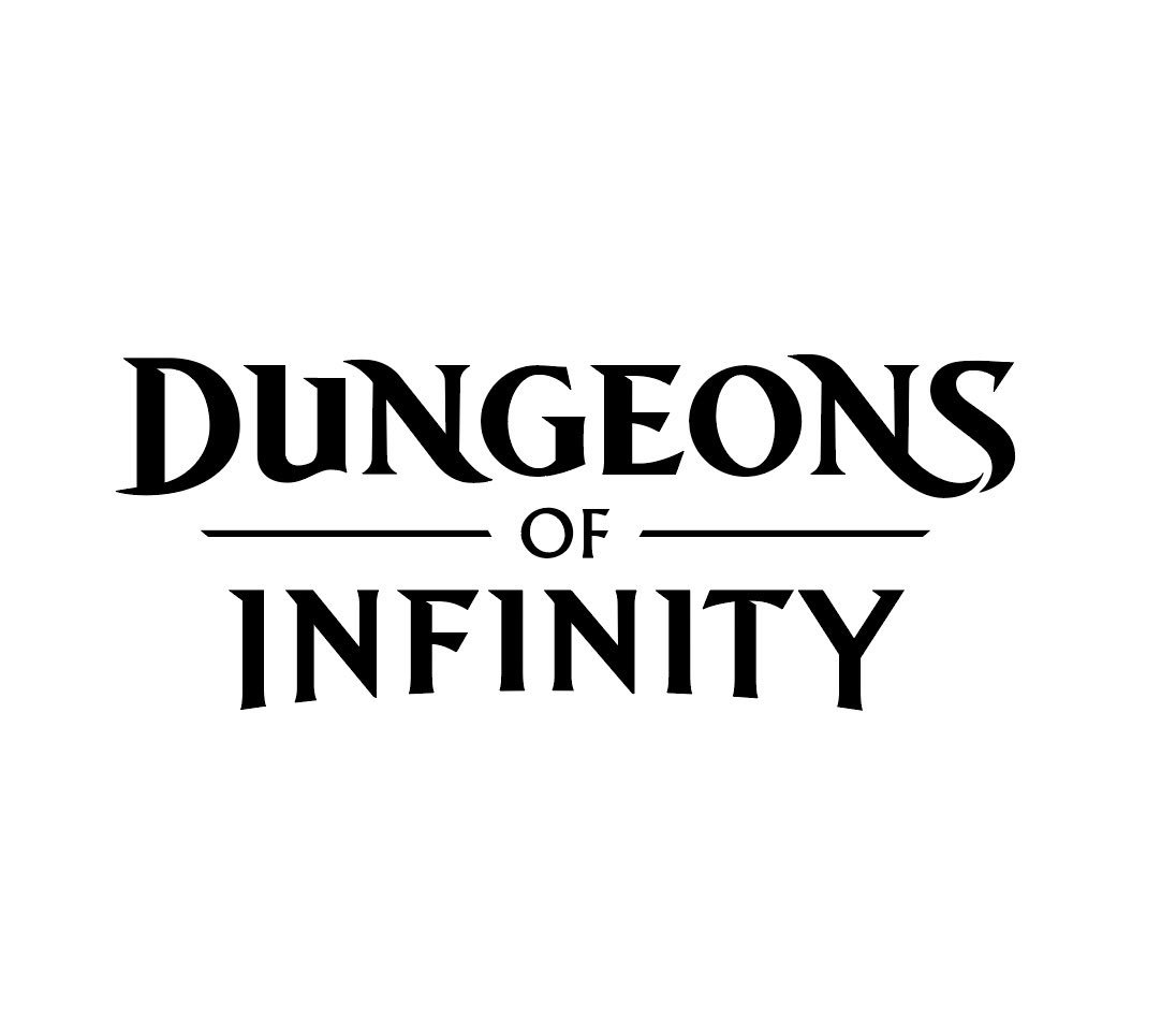 corrydamey's tweet photo. Design process for work on the #dungeonsofinfinity logo! Wait for the reveal! #lettering #design #bgg #boardgames https://t.co/4qznpoNgZb