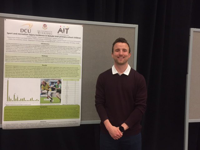 UWDeptKIN's tweet photo. Athletic Therapy student Harley Thwaites presents at the 2017 Canadian Athletic Therapy Conference in Niagra Falls #CATA2017 #UWinnipeg https://t.co/c2C6E24nrf