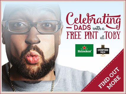 tobycarvery's tweet photo. Father's Day is around the corner: share your #TobyDadface (find them in our restaurants!) and a £40 Toby gift card might be yours. https://t.co/B9QaqTvzjU