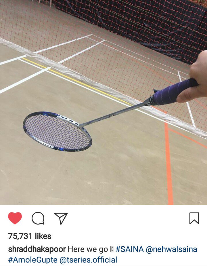 VarshraFc's tweet photo. @ShraddhaKapoor 's new Instagram post. the shooting of #Sania staring shraddha kapoor has been started😍 best of luck queen😘❤ https://t.co/4jK8EJiiAN