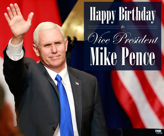 Happy birthday to Mike Pence! 