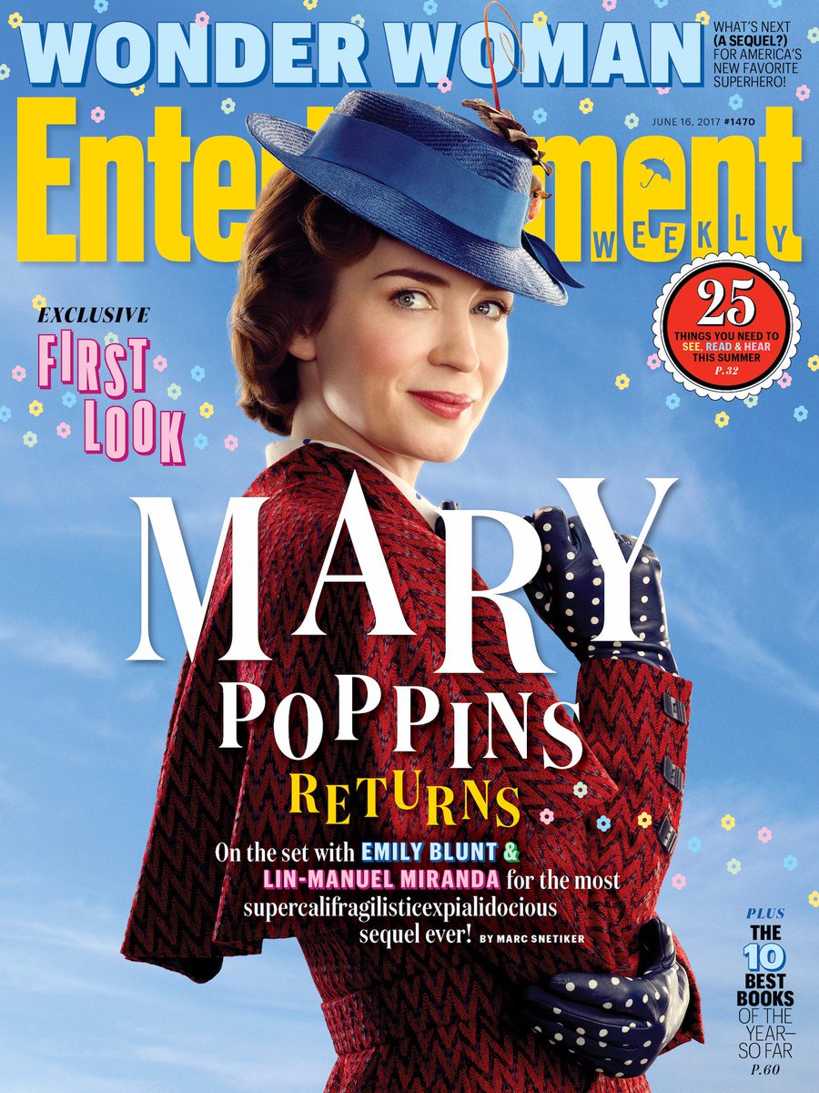 EW's tweet image. She’s (still) practically perfect in every way! ☂️ Your exclusive first look at #MaryPoppinsReturns is finally here: share.ew.com/gPIR5vG