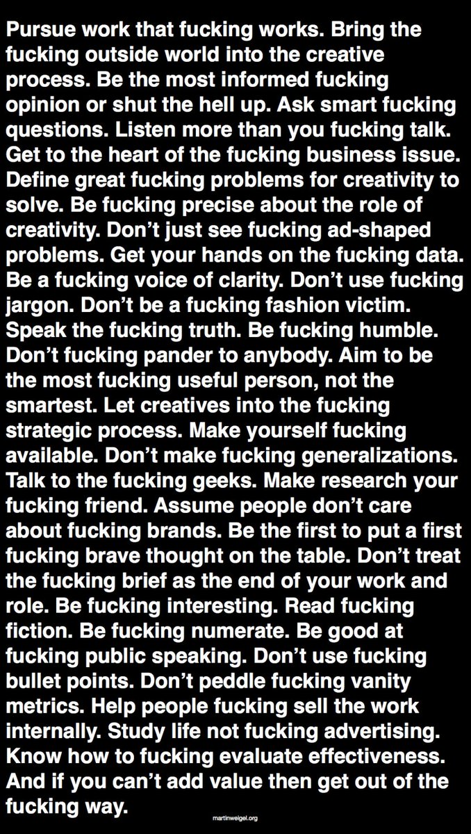 HenrikNhs's tweet photo. Thanks @Plannersphere20 for the fucking great reminder of what we are supposed to do. #accountplanning #strategy @apg_d https://t.co/XA0SatJNi6