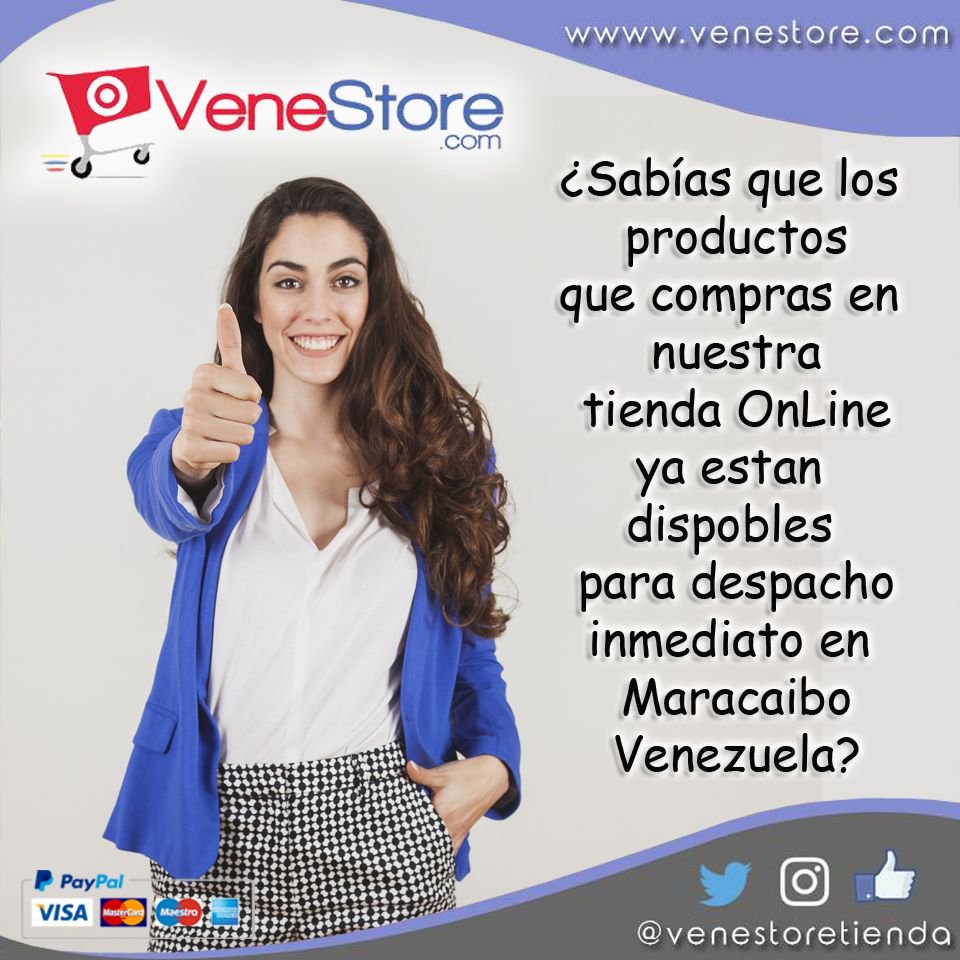 (Los Productos ya están en Maracaibo, No tienes que esperar el envío)
DESPACHAMOS DE FORMA INMEDIATA PRODUCTOS DE PRIMERA NECESIDAD