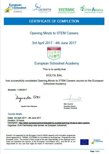 hlybl03's tweet photo. Openning minds to STEM careers MOOC
Congratulations to everyone who has finished the course.
Thank you fort he excellent course @scientix_eu https://t.co/7cAkYJE6HD