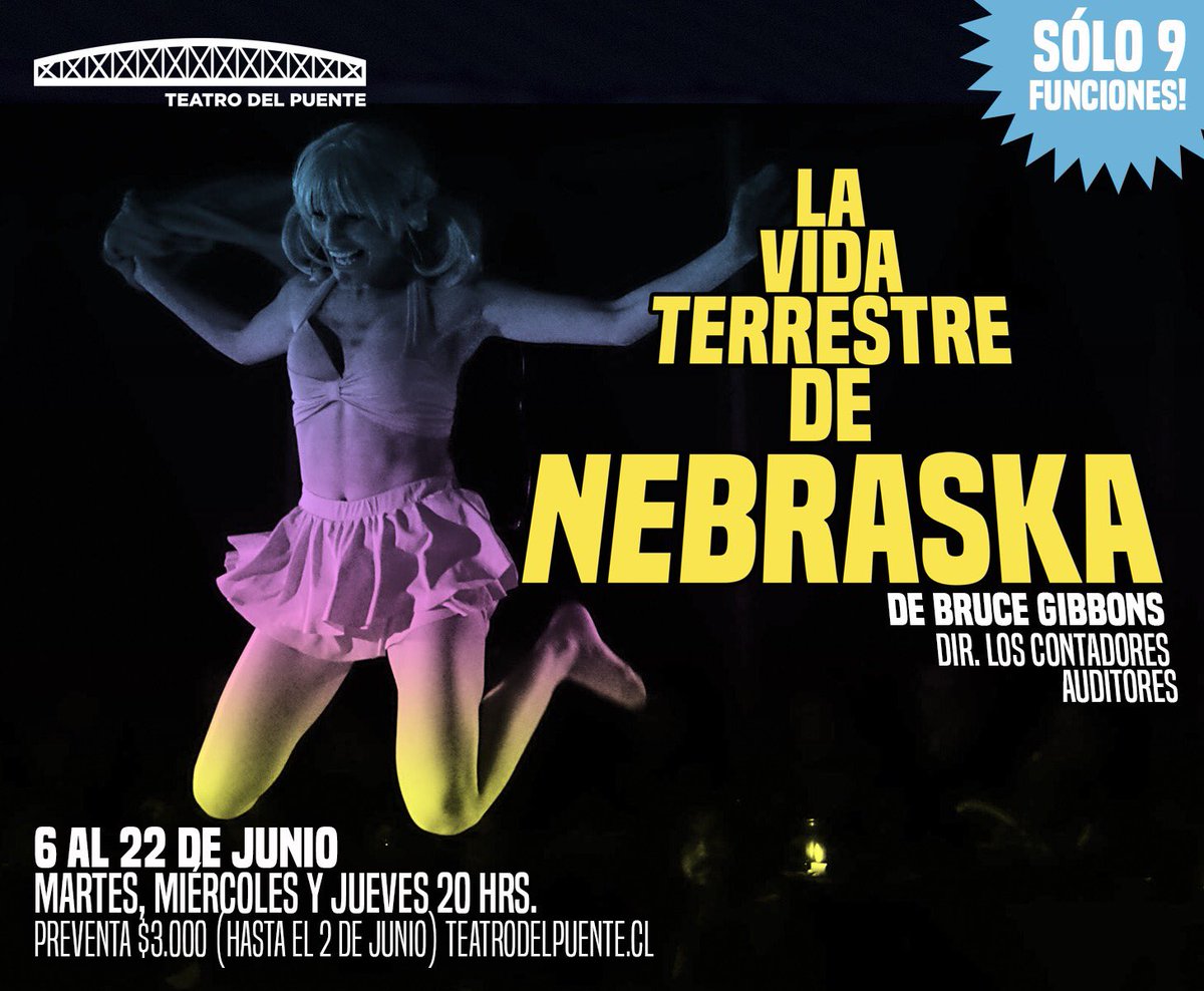 loscontadores's tweet photo. Son poquitas funciones de #LaVidaTerrestreDeNebraska en el @teatrodelpuente Obra ganadora de la última @MuestraNacional HOY a las 8 https://t.co/crx4FkZPWp