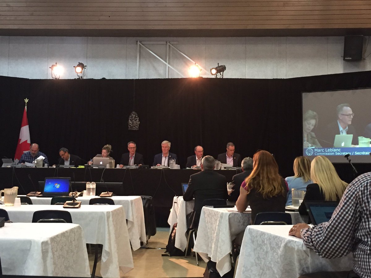 oranocanada's tweet image. We're in beautiful La Ronge for our #McCleanLake operation licence renewal public hearing in front of @CNSC_CCSN