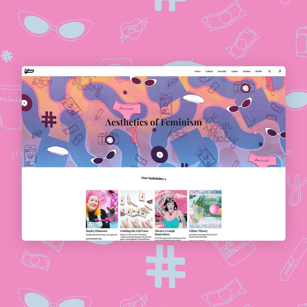 When you hear the word “feminist”, what do you see? Explore the aesthetics of feminism with us this month at sophomoremag.com