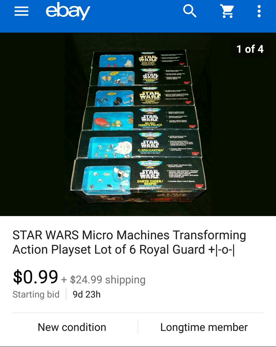 trendzinmotion1's tweet photo. https://t.co/OuBkkpfOV3 #StarWars #VintageToys #miniempire #MicroMachienes #millenniumfalcon #starwarstoys #theforce #Auction #Hot #MIB #Toy https://t.co/kZkMu9HSUQ