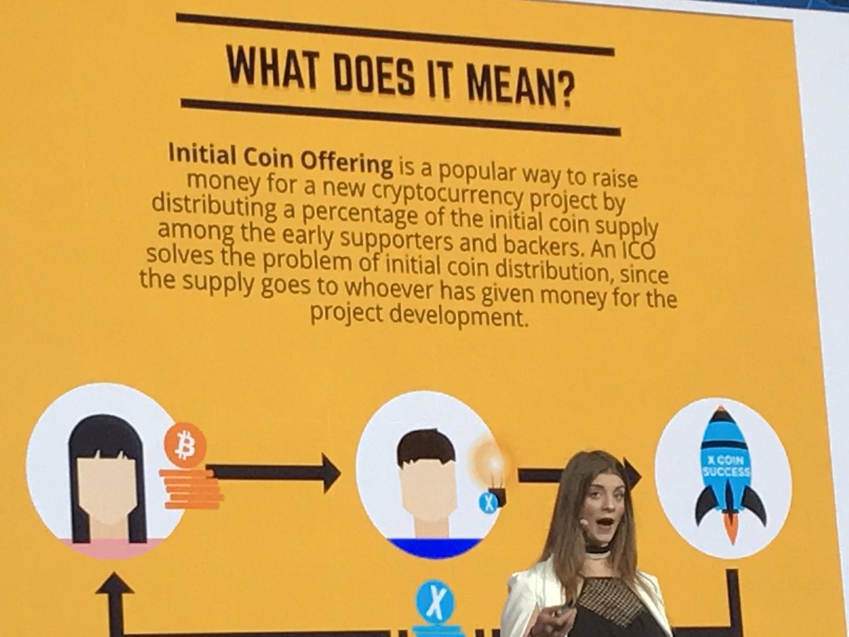 AGrev11's tweet photo. @tonilanec explaines the consept of ICO @xfinance 2017 #xFin - wonder when #Blockchain will disrupt and challenge IPOs and the stockmarket.. https://t.co/vBrx21j2uy