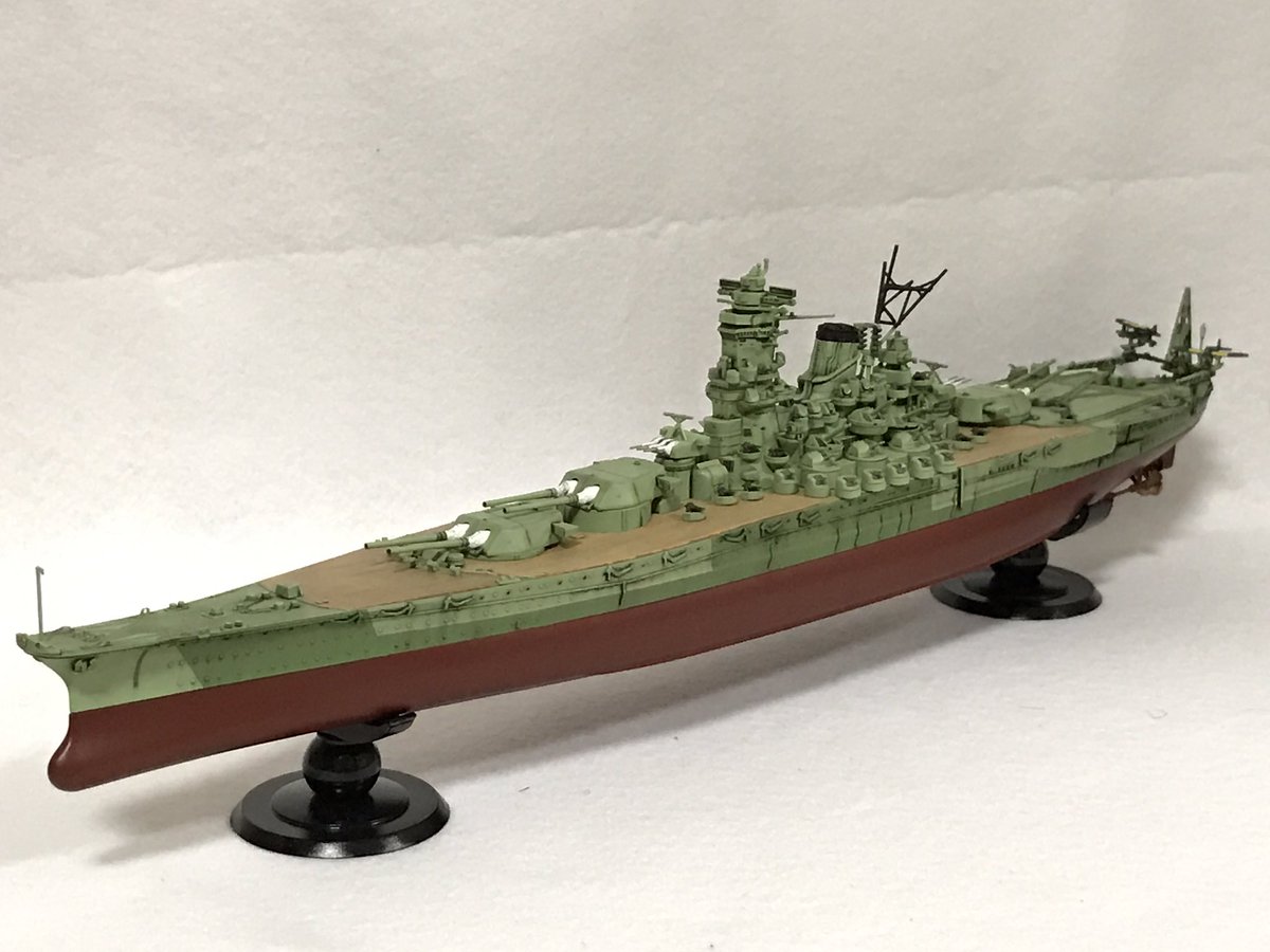 フジミ模型 公式 艦nextシリーズ 戦艦紀伊 作ってみた 大和武蔵に比べ 大口径の51センチ連装砲は専用部品 高角砲 は長10センチ砲が付属 増設砲は従来の12 7センチ高角砲部品を大和から転用してみました みなさんも作ってみてくださいね