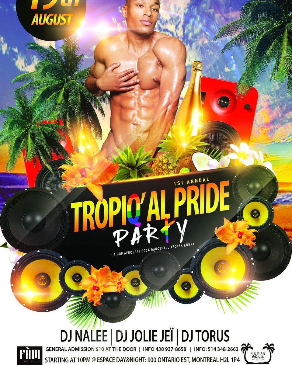ProductionFam's tweet photo. 19 août  gay pride  900 rue Ontario Est mtl https://t.co/wakIogTdQD