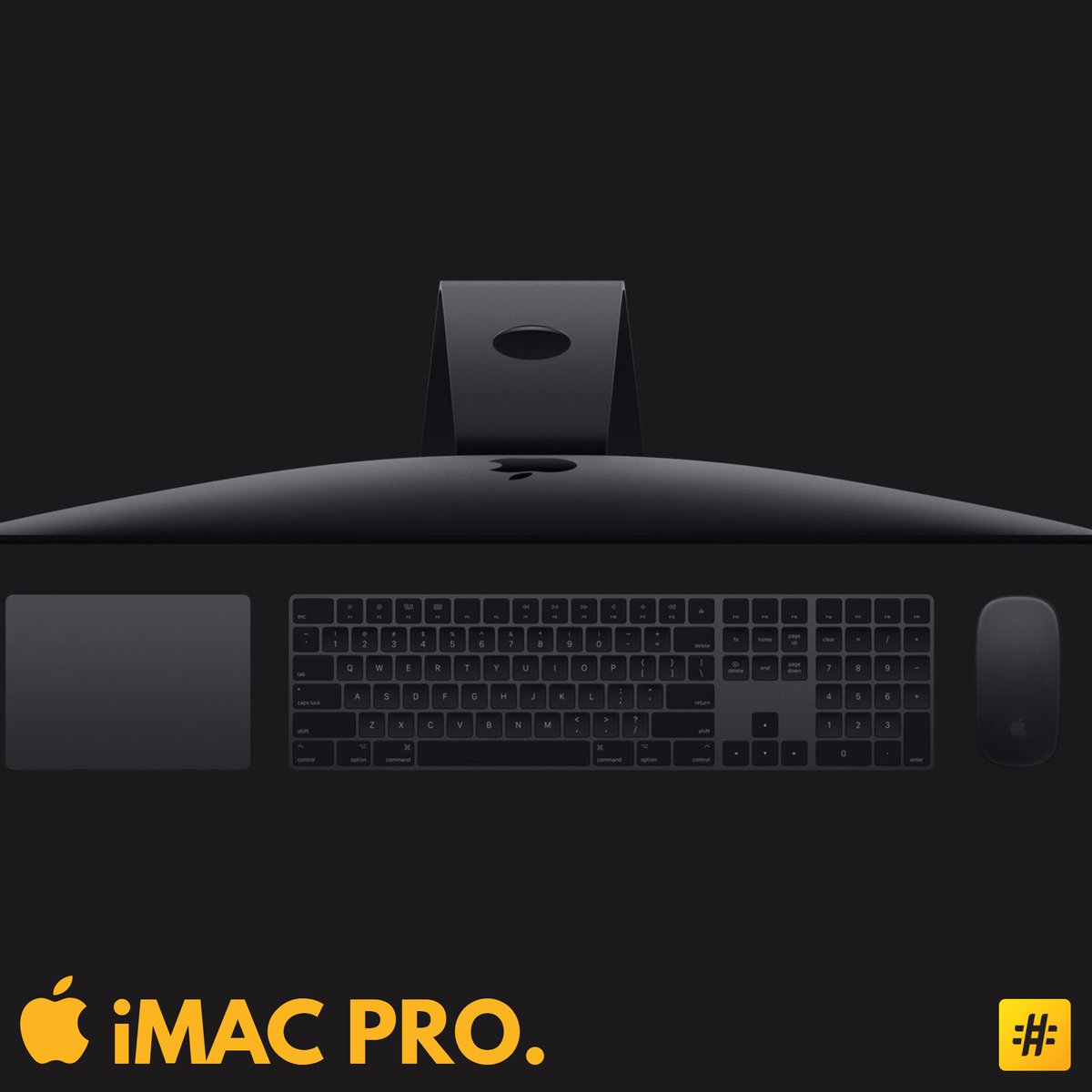 TheHashtagGroup's tweet image. iMac Pro - Apple teased a workstation-level all-in-one. it will feature up to 18-core processors, as well as massive RAM, storage &amp;amp; memory.