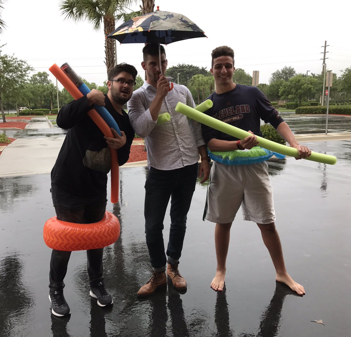 Taylor_Seltzer's tweet photo. The rain just makes everything more fun 🤷🏽‍♂️ 

Get here tonight despite the wet weather. It'll be a splash 🌨 @CollideSWFL https://t.co/7Wnnq8SxOv