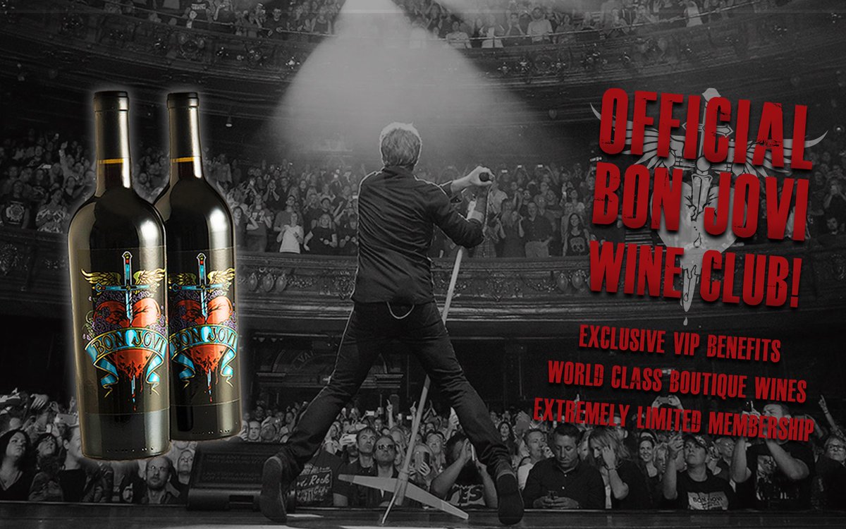 Did you know Bon Jovi now has an exclusive wine club? Check it out at bonjovi.etchedwine.com. #winewednesday 🍷 https://t.co/cnQLFy0kba