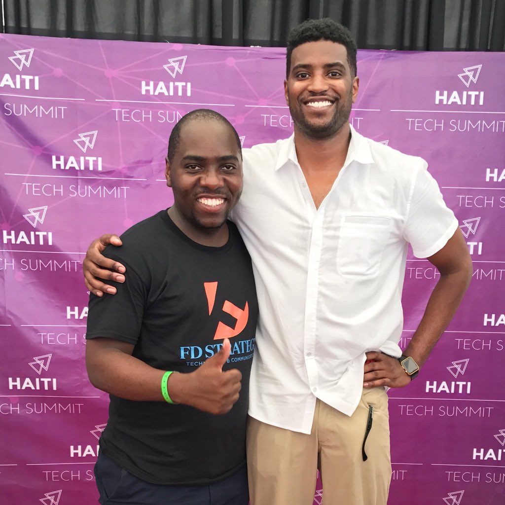 FitoDamour's tweet photo. So glad to meet, Matt Terrell Developer Circles Program Lead at Facebook #Haititechsummit #reboothaiti #FDStrategy @HaitiTSummit https://t.co/4Kj95oxOBz
