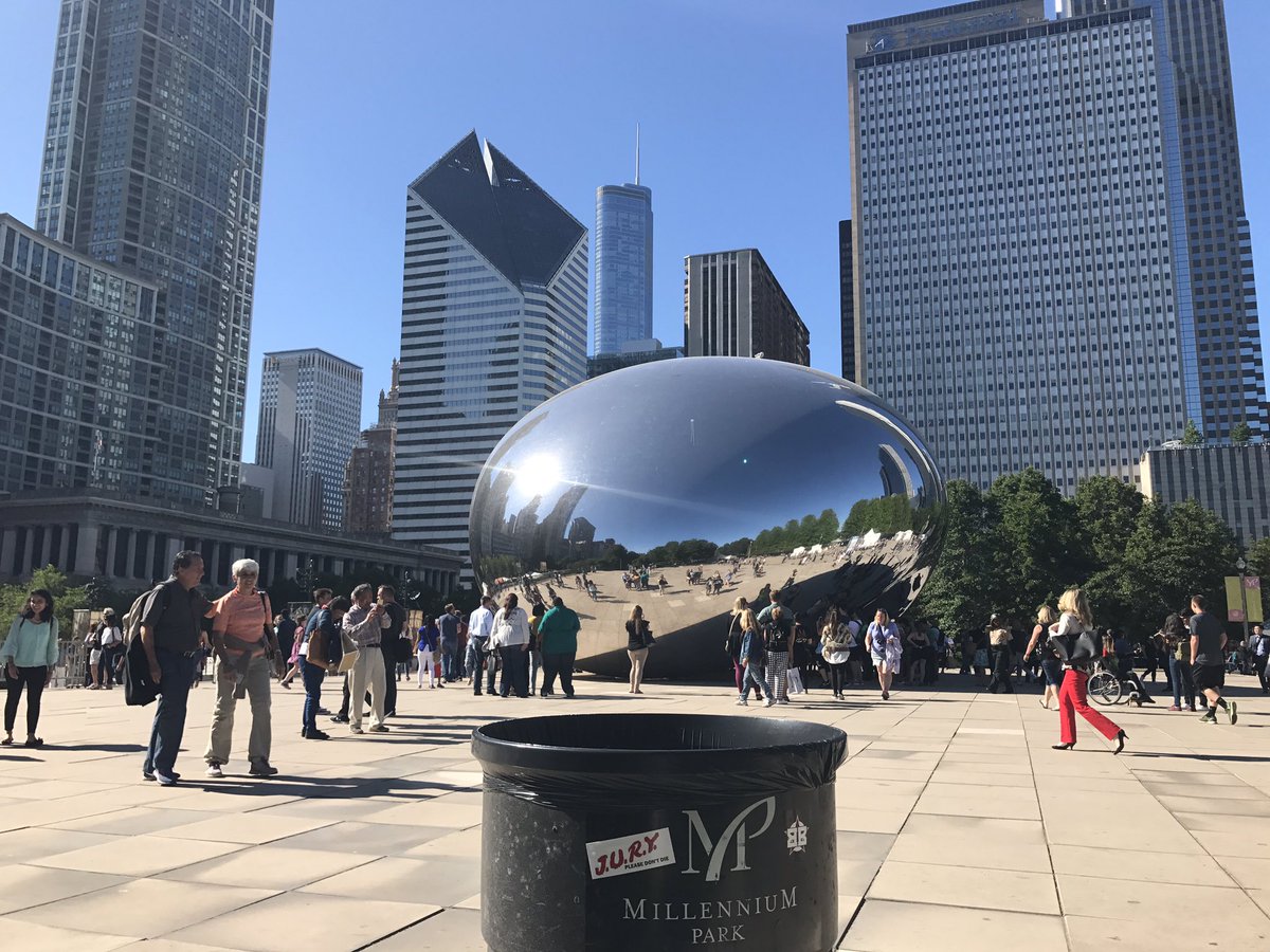 Juryfacts's tweet photo. @shwood @JustinRYoung #MakeAmericaStickerAgain #TheBean #Chicago https://t.co/6X9CquTlSX
