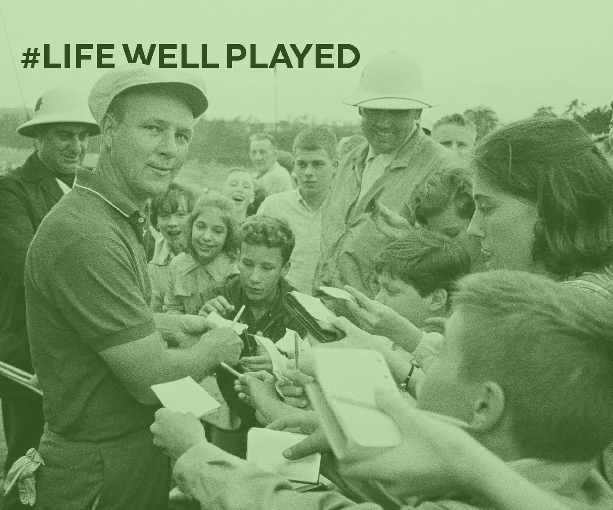 (1/3) Today in 1960, golf great Dow Finsterwald commented on Arnold Palmer’s impact on pro players signing fan autographs: