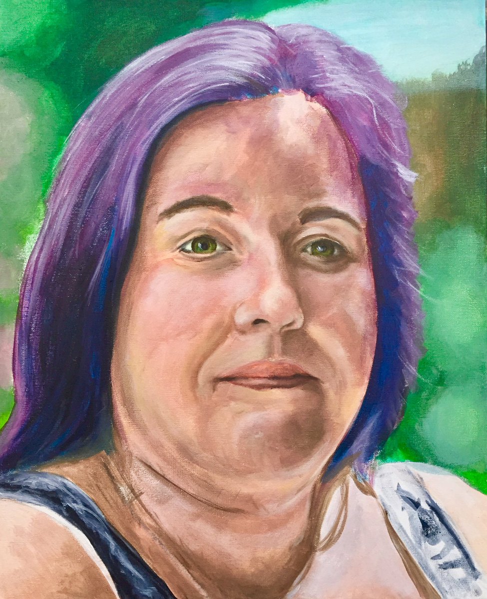 bobbyfetta's tweet image. #art #portrait #acrylicpainting #painting