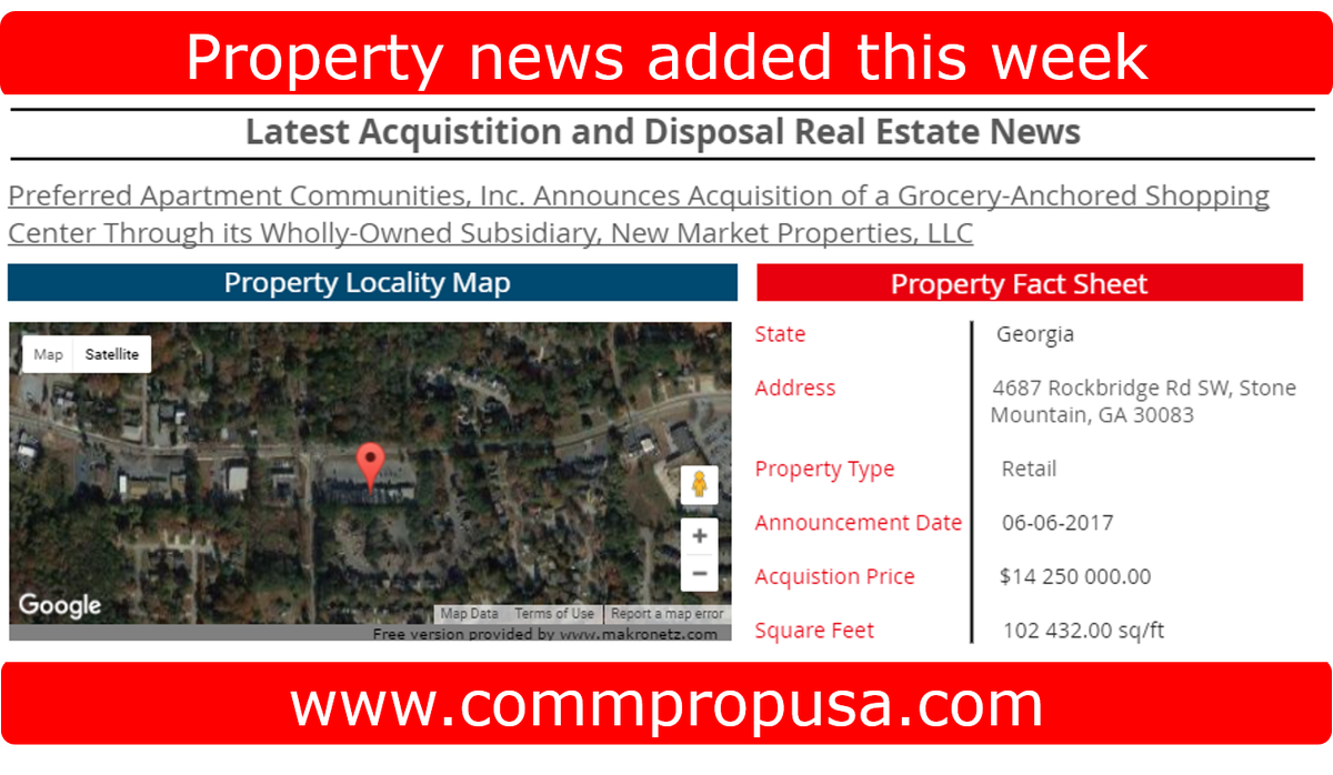 #CRE #NAR #PropertyNews #PropertyManagement #realestateinvesting #RealEstate #REITS Visit commpropusa.com