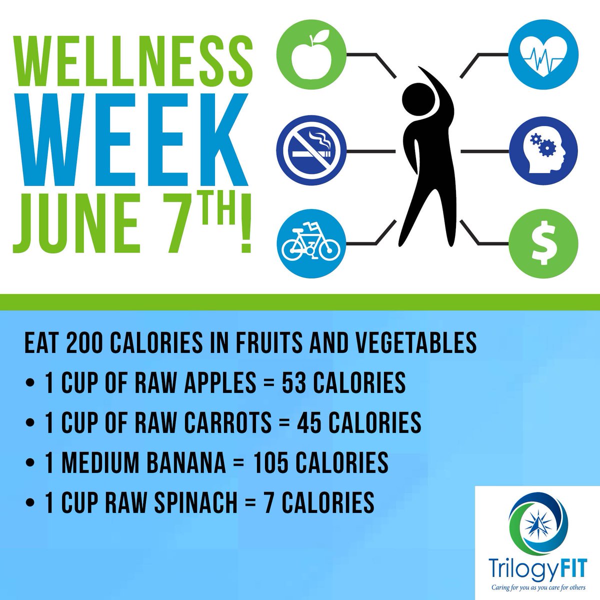 Trilogy_FIT's tweet photo. Wellness Week Tip #4! #TrilogyStrong https://t.co/UKxxVZzWBb