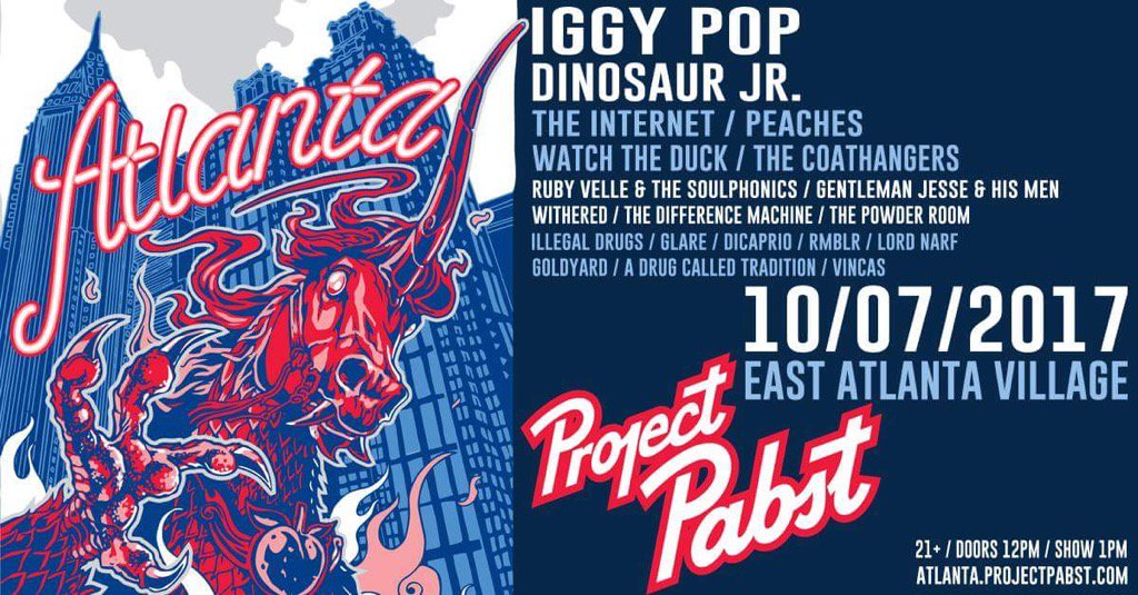 Just announced! We're playing <a href="/projectpabst/">Project Pabst</a> with <a href="/IggyPop/">Iggy Pop</a> <a href="/dinosaurjr/">Dinosaur Jr</a> and many more!!! #projectpabst