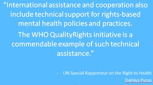 What we did 3 yrs ago, UN Spec Rapporteur recommends to 🌍 2day. Proud 2 hve implemented #QualityRights <a href="/QRGujarat/">QualityRightsGujarat</a> 2014-2016 <a href="/gchallenges/">Grand Challenges Canada</a>