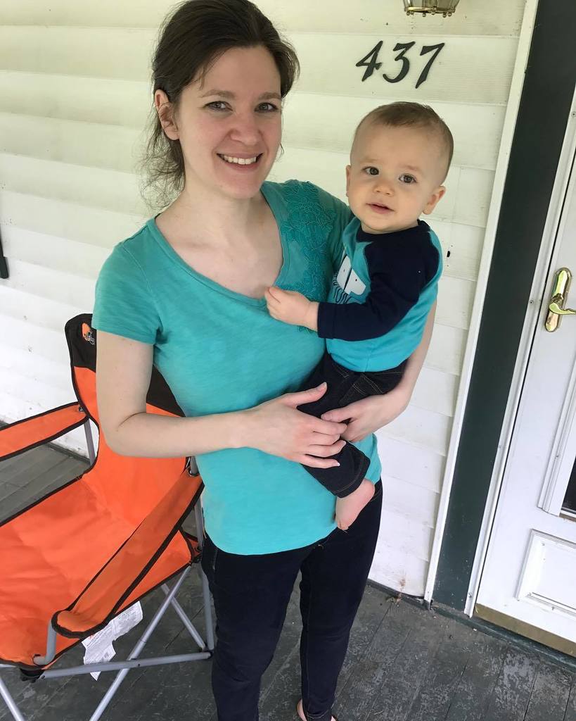ChipWhipple's tweet photo. Barely a year old and his mom is already dressing him so they match. 🙄 #LifeofIsaac https://t.co/dmlg3M3Lvi
