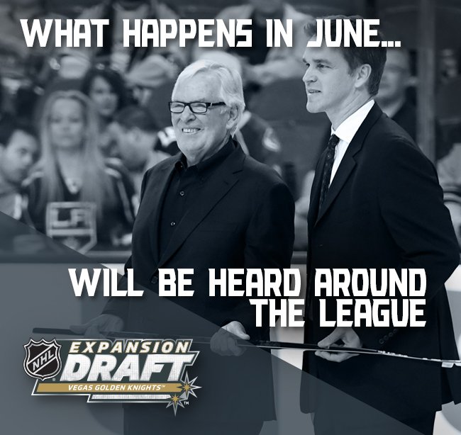 GoldenKnights's tweet photo. Only 2 more weeks until the Expansion Draft, &amp; lower level tickets are still available. Call 702-645-4259 to witness us announce our picks. https://t.co/VdM6OF3JIJ