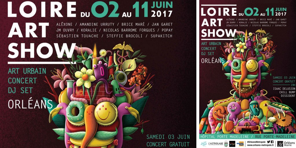 VilledOrleans's tweet photo. 🖌 #LoireArtShow #Orleans jusqu'au 11/06: art urbain, concert, DJ set → rdv au cœur de l'Hôpital Porte Madeleine  #LAS2017 #StreetArt https://t.co/dANeidasCZ