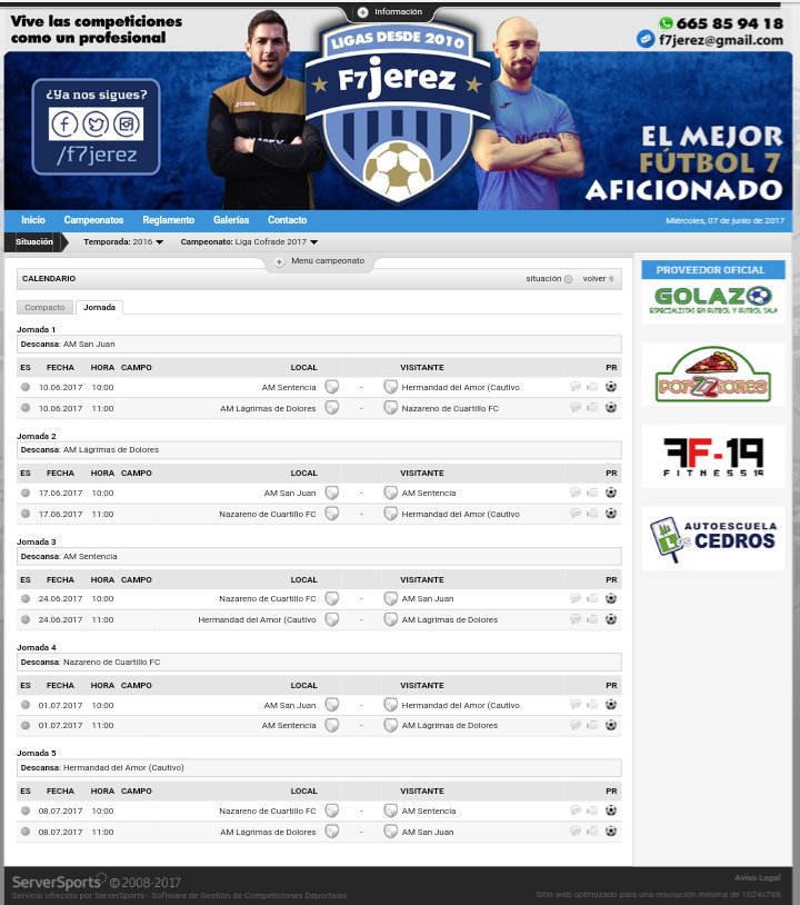 🏆Así será la #LigaCofrade2017 
📅#Calendario y toda la información durante la liga en la web de <a href="/f7jerez/">F7Jerez - El Altillo</a> 
👇👇
f7jerez.com/mod/soccer/sit…

¡Vamos!