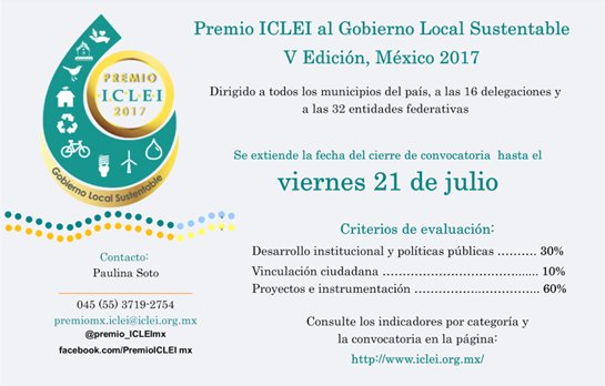 Cmunicipios1's tweet photo. ¡No te quedes fuera! Consulta la convocatoria para el @premio_ICLEImx en @ICLEImx  https://t.co/S9bJxVR9lv https://t.co/L5AJPtXZM6