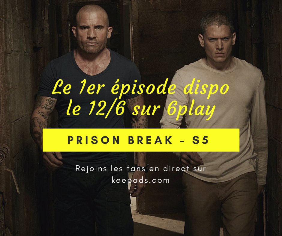 fr_keepads's tweet photo. #prisonbreak #6play pour les curieux et les impatients 😆 https://t.co/z380yNmd2d https://t.co/5YPfdLj8U4
