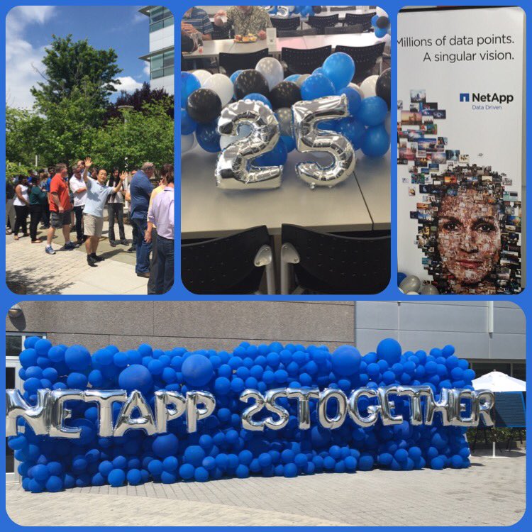Julie_Leverenz's tweet photo. Amazing day celebrating @NetApp 25th Silver Anniversary #DataDriven #RTP #25together #data #storage #NetAppEast #fieldmarketing https://t.co/KdWcTnDNpQ