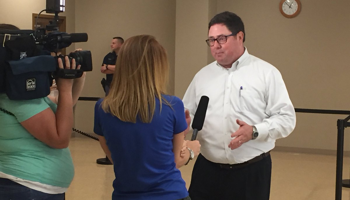 TCEnergy's tweet photo. “KXL is in the best interest of Nebraskans,” Mike Flood, Former Speaker of the NE Legislature at today’s PSC public meeting #TimeToBuildKXL. https://t.co/olAlu15b6R