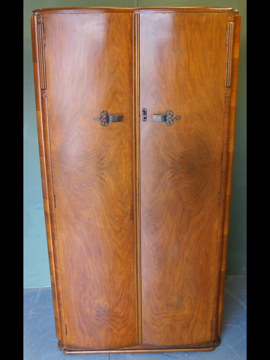 Smt Antiques On Twitter Vintage Art Deco Style Walnut Double
