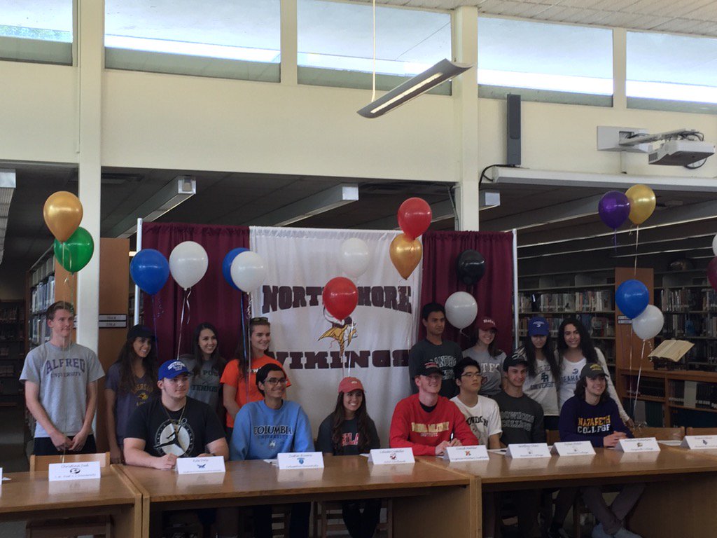 North Shore athletes on their way off to great places! Letters of intent signing!