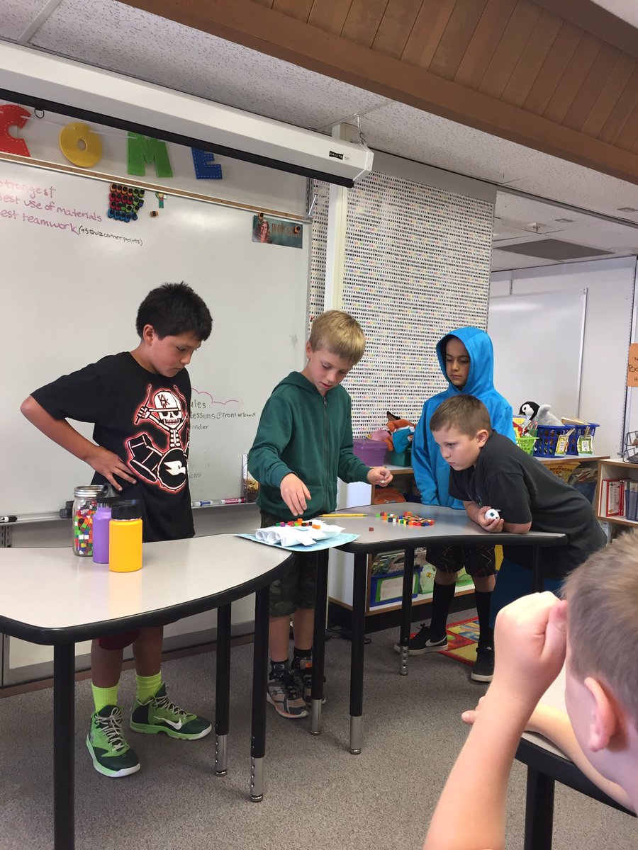 MrsCappellano's tweet photo. Testing our bridge strength with Bridges! @BaywoodBears @MLCmath https://t.co/wA3DIDPh9Y