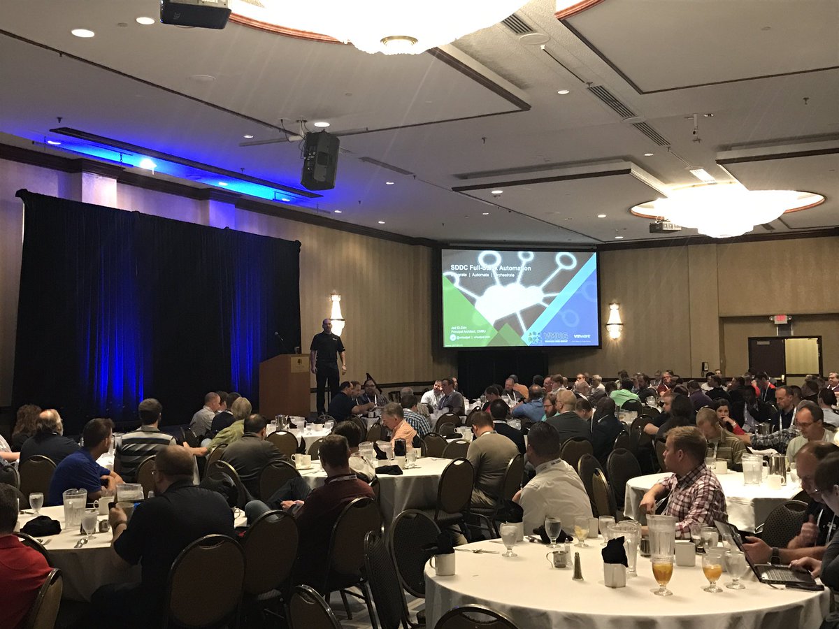 vmug_events's tweet photo. Speaking now: @virtualjad.  Packed house! If you're not here, you are missing out!!! #MNVMUG #VMUG https://t.co/sPzvZNCA39