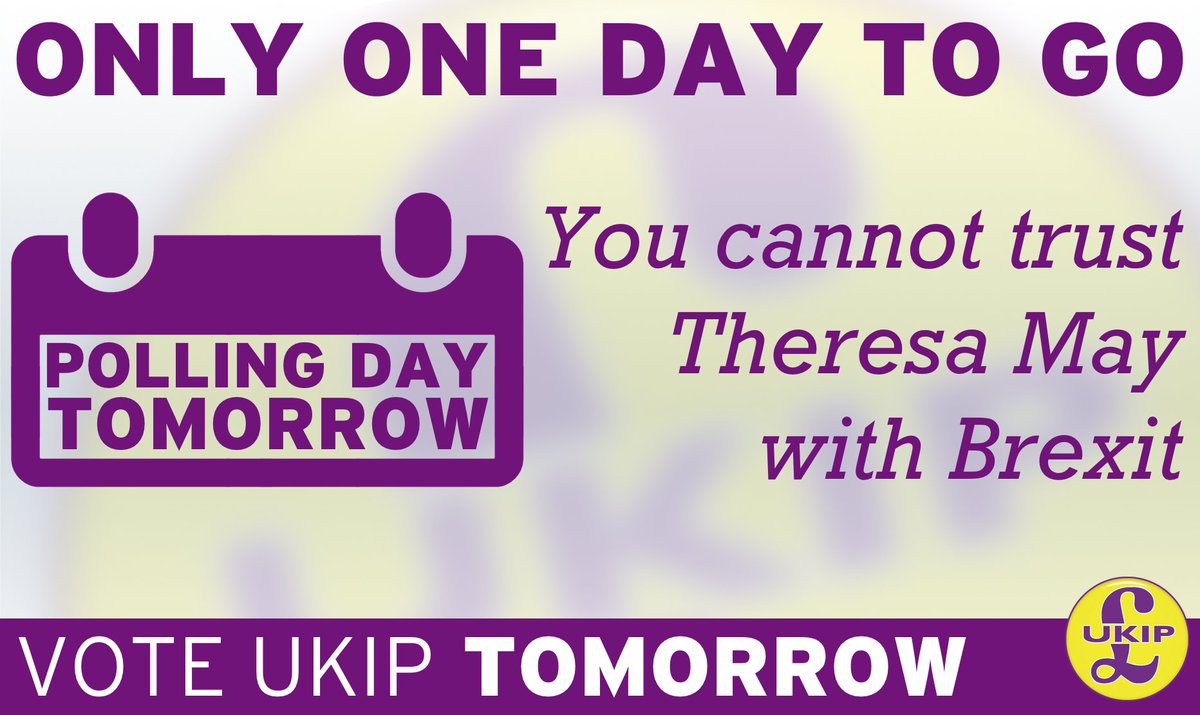 hullukip's tweet photo. Not long now for Polling day make sure u vote this year is important https://t.co/NY7hu4rmg0