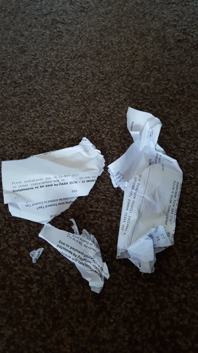 Not sure my little girl is impressed with our council tax bill!!! #thebabyateit