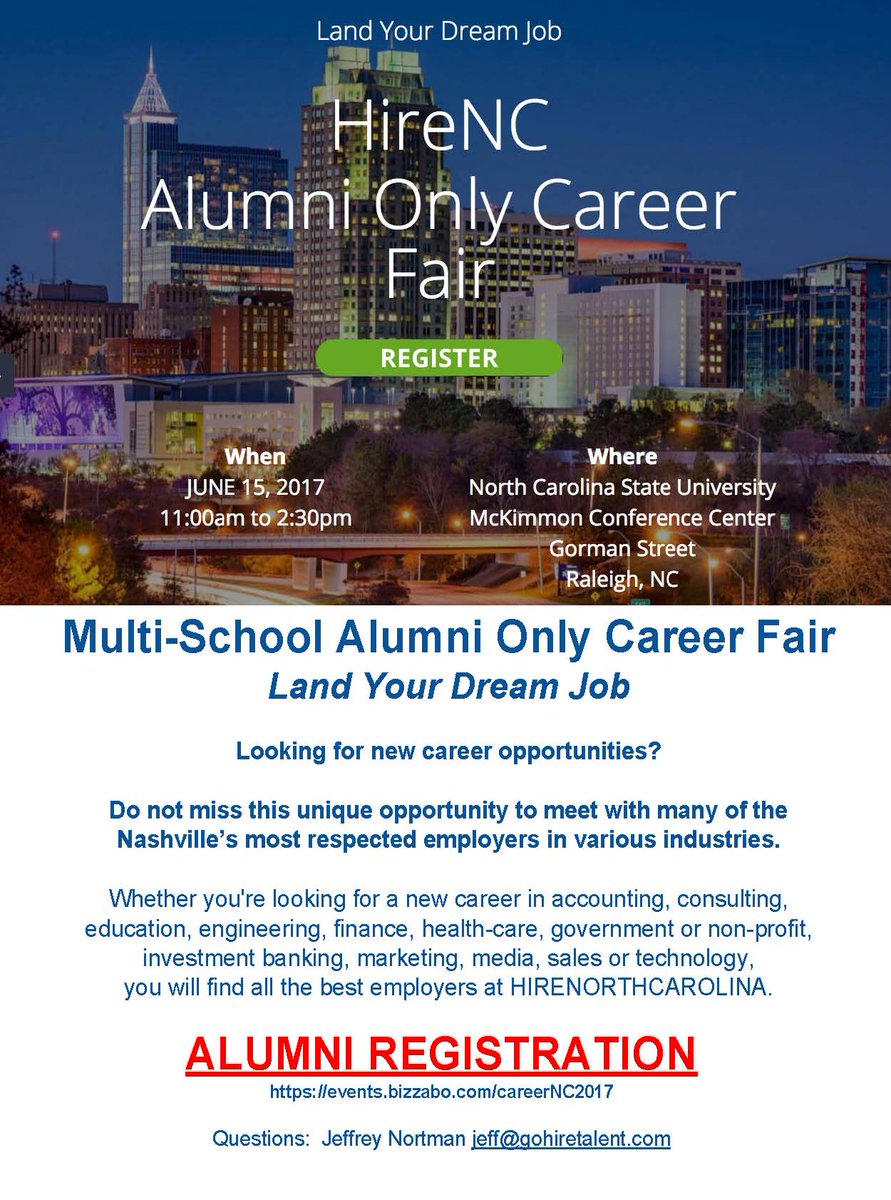 PeaceCareerCtr's tweet photo. Alumni Career Fair- June 15th- in Raleigh- Register now- see you there. Registration link: Job Seeker Registration:https://t.co/0BFfxOCDVJ https://t.co/vkXcI4KfnZ
